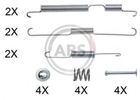 Монтажний к-кт гальмівних колодок A.B.S. 0024Q