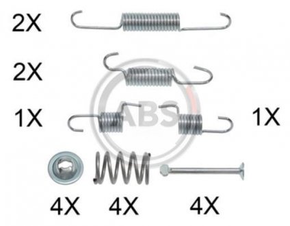 Монтажний к-кт гальмівних колодок A.B.S. 0025Q