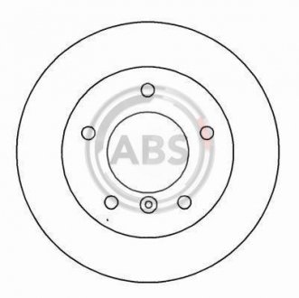 Диск гальмівний A.B.S. 15782