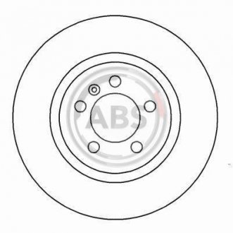 Гальмівний диск пер. Jetta/Vento/Golf/Passat/Corrado/Toledo 91-99 A.B.S. 16080