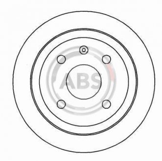 Гальмівний диск задн. Astra/Vectra/Nubira/Orion 96-05 A.B.S. 16928