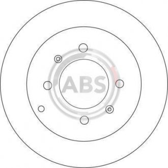 Гальмівний диск задн. Sonata/Optima/Matrix/Elantra/Sonata/Magentis/Optima 98- A.B.S. 17207