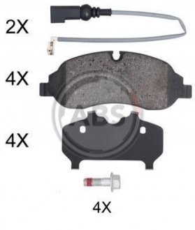 Гальмівні колодки дискові A.B.S. 35075