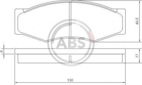 Гальмівні колодки дискові (1 к-т) A.B.S. 36168 (фото 1)