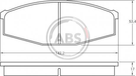 Гальмівні колодки дискові (1 к-т) A.B.S. 36473