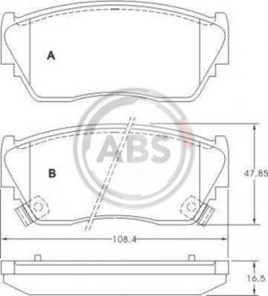 Колодки гальмівні пер. Sunny/100NX 90-96 A.B.S. 36728