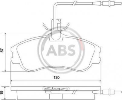 Гальмівні колодки дискові (1 к-т) A.B.S. 37016