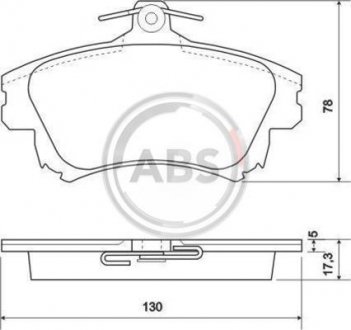 Гальмівні колодки дискові (1 к-т) A.B.S. 37020 (фото 1)