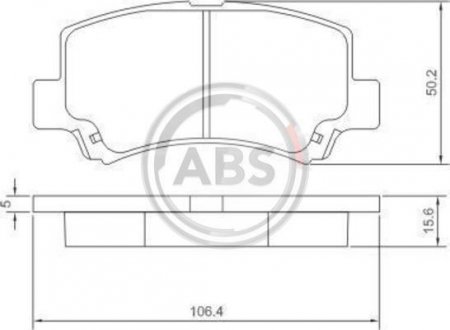 Гальмівні колодки дискові A.B.S. 37086