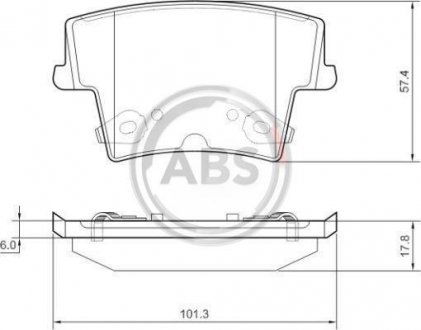 Гальмівні колодки дискові A.B.S. 37512