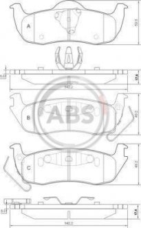 Гальмівні колодки дискові A.B.S. 37534