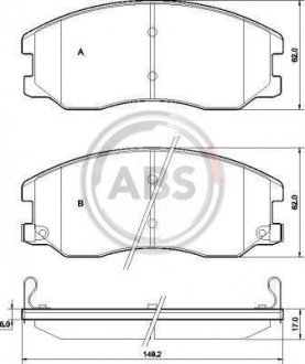 Гальмівні колодки перед. Chevrolet Captiva 06- (akebono) A.B.S. 37582