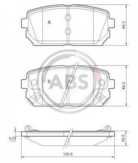 Гальмівні колодки дискові (1 к-т) A.B.S. 37621 (фото 1)