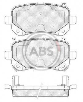 Гальмівні колодки дискові A.B.S. 37733