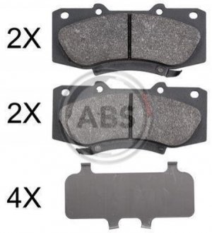 Гальмівні колодки пер. Hilux (05-15) A.B.S. 37881