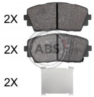 Гальмівні колодки дискові (1 к-т) A.B.S. 37910