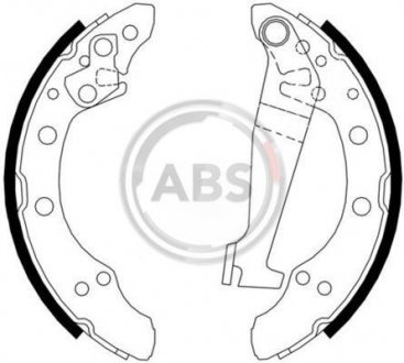 Колодка торм. барабан. AUDI/VW 80/100/PASSAT задн. (ABS) A.B.S. 8778