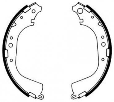 Гальмівні колодки, барабанні ABE C02039ABE