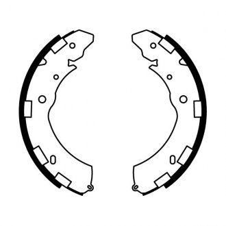 Гальмівні колодки, барабанні ABE C05060ABE