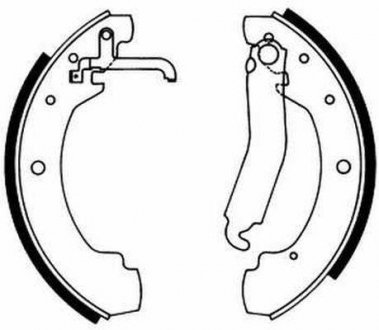 Гальмівні колодки, барабанні ABE C0W022ABE