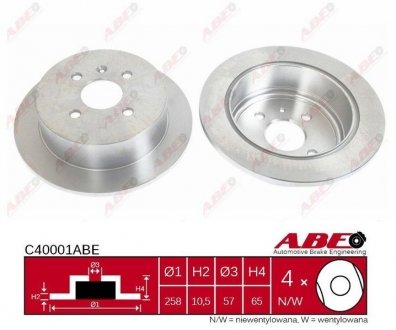 Гальмівний диск ABE C40001ABE