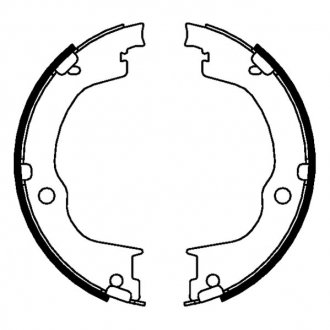 Гальмівні колодки, барабанні ABE CRX002ABE