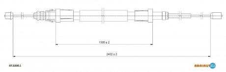 Трос зупиночних гальм ADRIAUTO 0702001