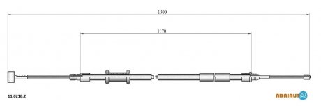 Трос ручного ADRIAUTO 1102182