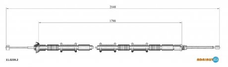 Трос зупиночних гальм ADRIAUTO 1102392