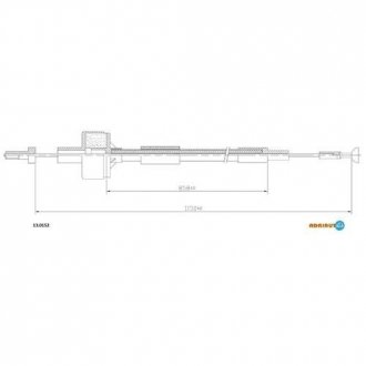 Трос зчеплення FORD Sierra 1.3-1.6 Type E 84- ADRIAUTO 130152 (фото 1)