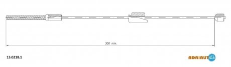 Трос зупиночних гальм ADRIAUTO 1302181