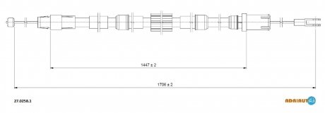Трос зупиночних гальм ADRIAUTO 2702581