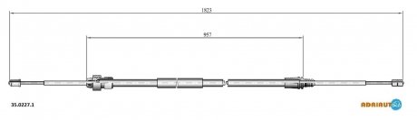 Трос зупиночних гальм ADRIAUTO 35.0227.1