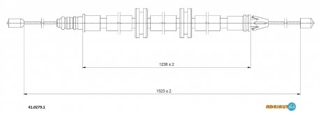 Трос зупиночних гальм ADRIAUTO 4102791