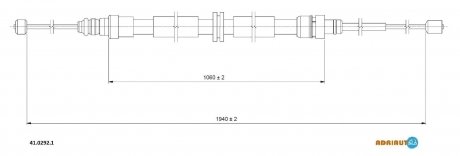 Трос зупиночних гальм ADRIAUTO 4102921