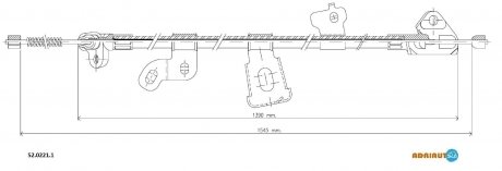 Трос зупиночних гальм ADRIAUTO 5202211