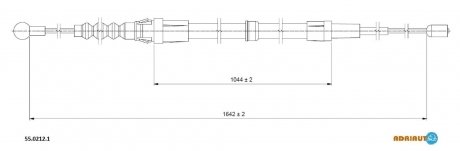 Трос зупиночних гальм ADRIAUTO 5502121 (фото 1)