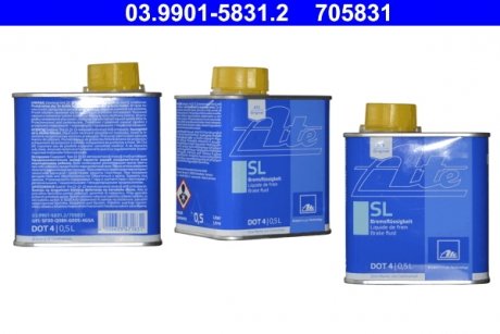 Тормозная жидкость SL DOT4 500ml ATE 03.9901-5831.2 (фото 1)