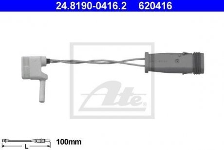 Датчик зносу колодок гальмівних ATE 24.8190-0416.2