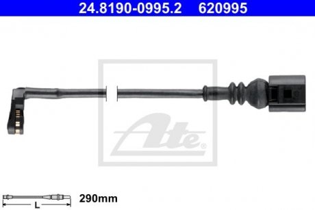 Датчик зносу колодок гальмівних 24.8190-0995.2 ATE 24819009952