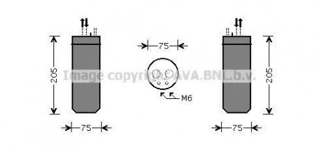 Осушитель кондиционера Audi A6 (08-11) 2,0 - 3,2 FSI AVA AVA COOLING AID210