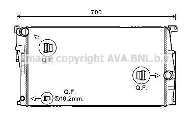 Радиатор охлаждения двигателя BMW 3 (F30) (12-18) 8AT AVA COOLING BW2453 (фото 1)