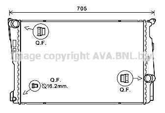 Радиатор охлаждения двигателя BMW X3 F25 (11-17) AVA AVA COOLING BW2546