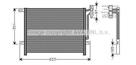 Конденсор кондиціонера BMW 3 E46/E83 98-05 (вир-во AVA) AVA COOLING BW5203