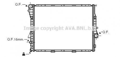 Радіатор BMW X5 4.6/4.8 01- (Ava) AVA COOLING BWA2276