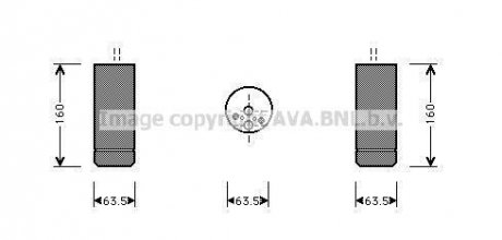 Осушитель кондиционера BMW X3e83 06>11 AVA COOLING BWD063 (фото 1)