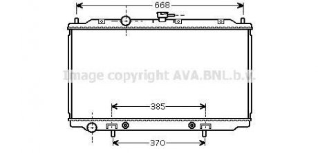 Радіатор охолодження NISSAN PRIMERA (P12, W12) (02-) (вир-во AVA) AVA COOLING DNA2218