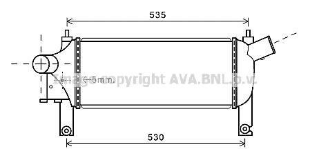 Інтеркулер NISSAN NAVARA (2005) 2.5 DCI (Ava) AVA COOLING DNA4339