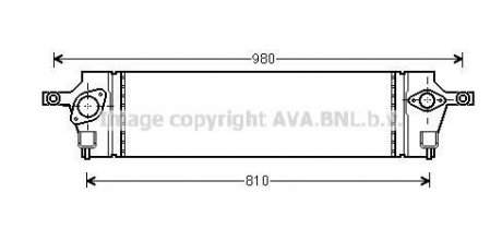 Інтеркулер Nissan X-Trail 2,0dCi 07>13, Koleos 2.0dCi 08> AVA COOLING DNA4350 (фото 1)