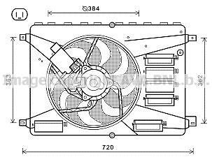 Вентилятор AVA COOLING FD7556